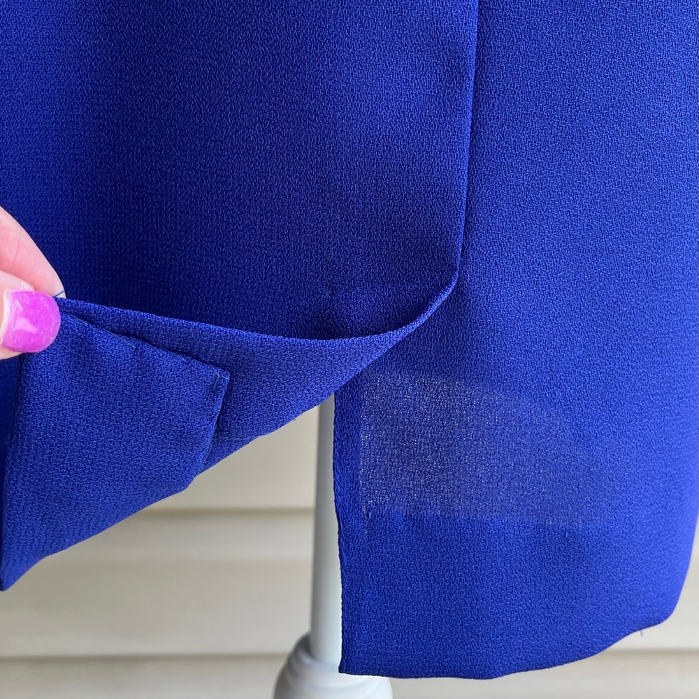 •Allison Smith• Vintage Royal Blue Event Dress - Size 6P - Picture 7 of 9